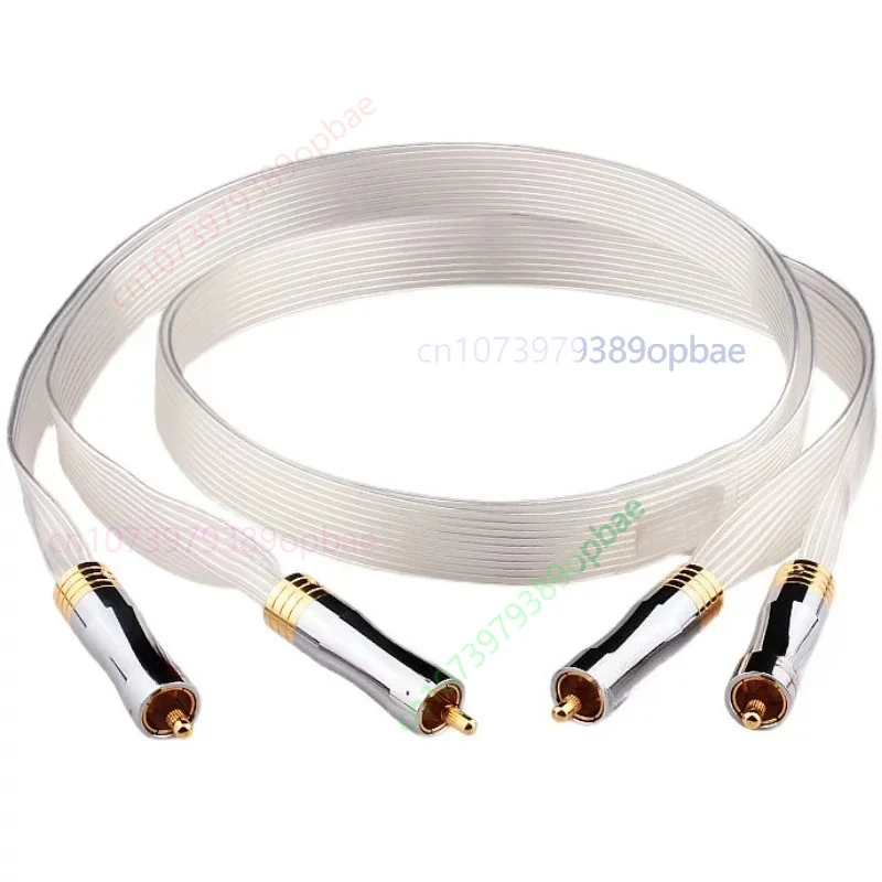 dual-rca-audio-signal-cable-2rca-to-2rca-pure-copper-silver-plated-wire-for-cd-player-amplifier-speaker-audio-connection