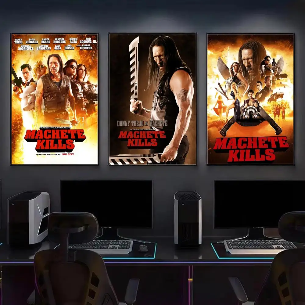 Exploitation Film M-Machete Kills-s Poster HD Wall Art Print, Self-adhesive Poster Sticker, Aesthetic Home Decor