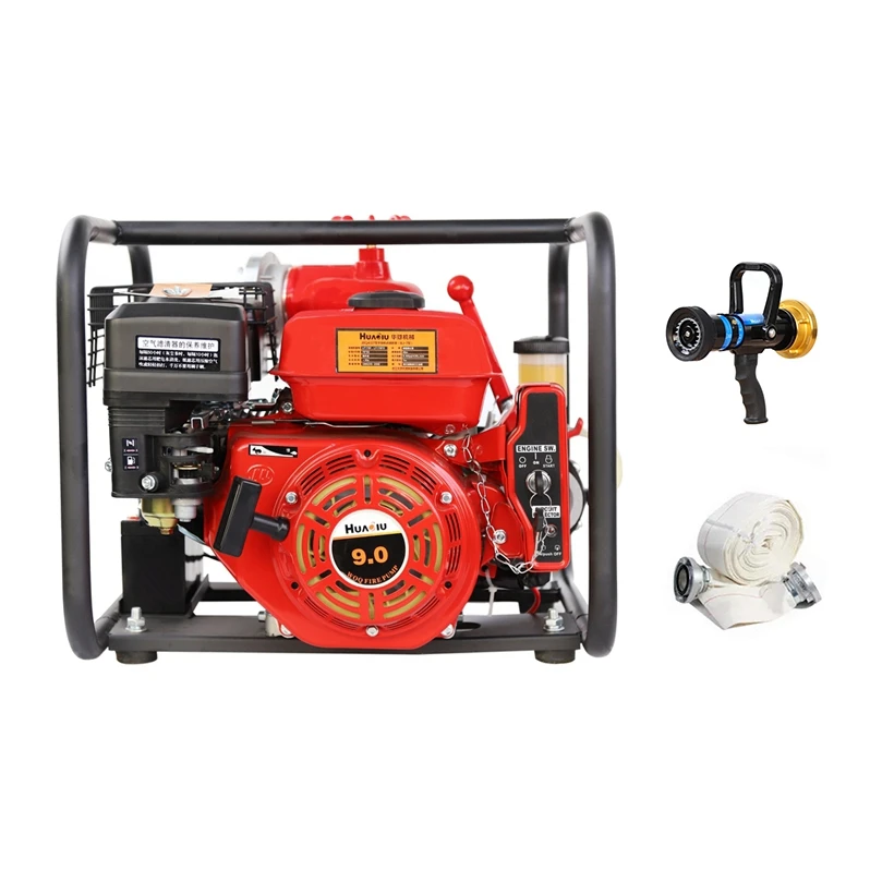 Fire fighter equipment fire hose  portable fire fighting gasoline water pump