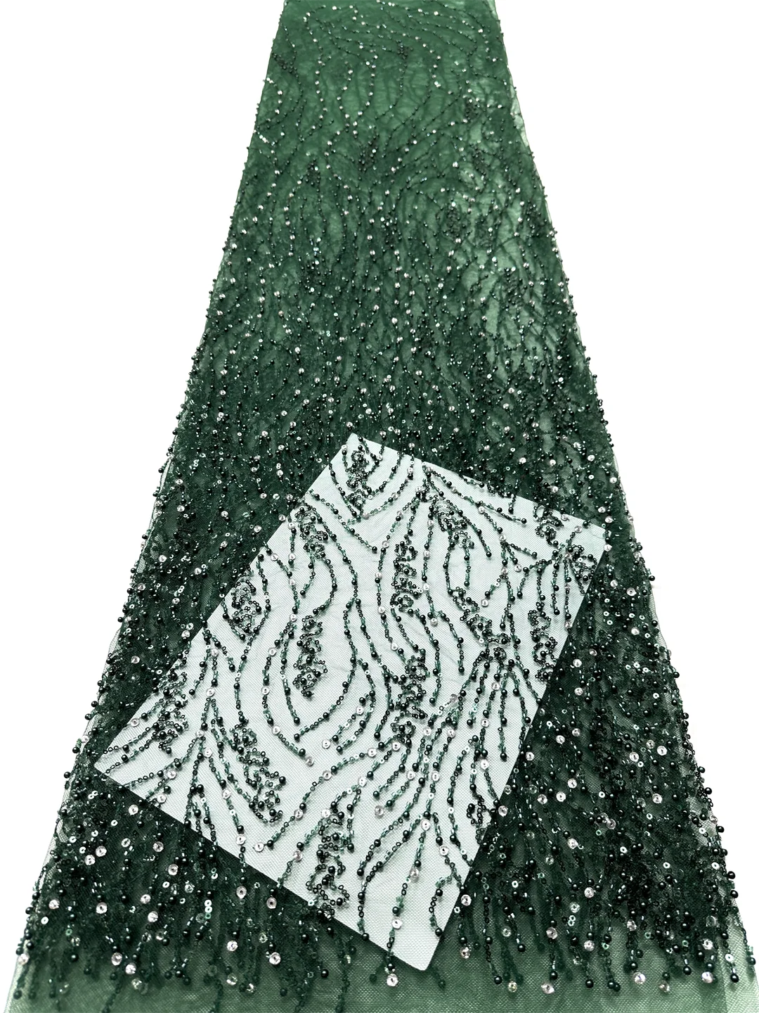 

Elegant African Guipure Lace Lace Fabric 2025 Nigerian Water Soluble Sequin Beaded Fabric for Party Dresses Women's Sewing