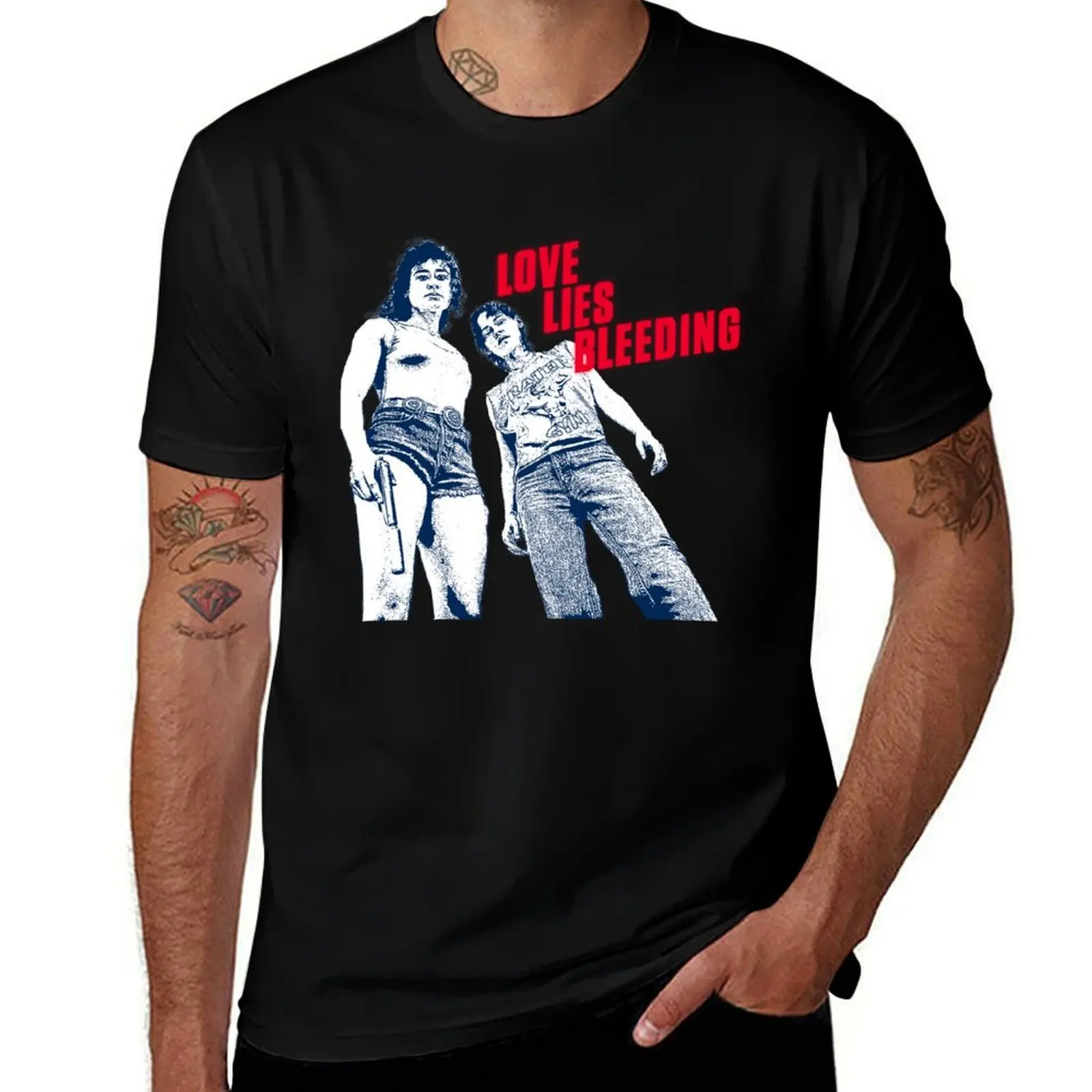 Love Lies Bleeding movie poster T-Shirt Plus Size Solid Color T-Shirt