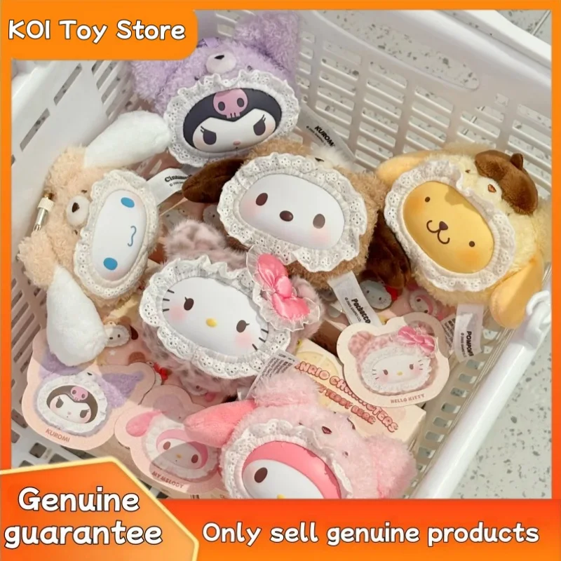 

Новый подлинный семейный бархатный медведь Sanrio, виниловая подвеска, слепая коробка, милая модная игрушка Hellokitty, загадочная девушка, подарок на день рождения, Рождество