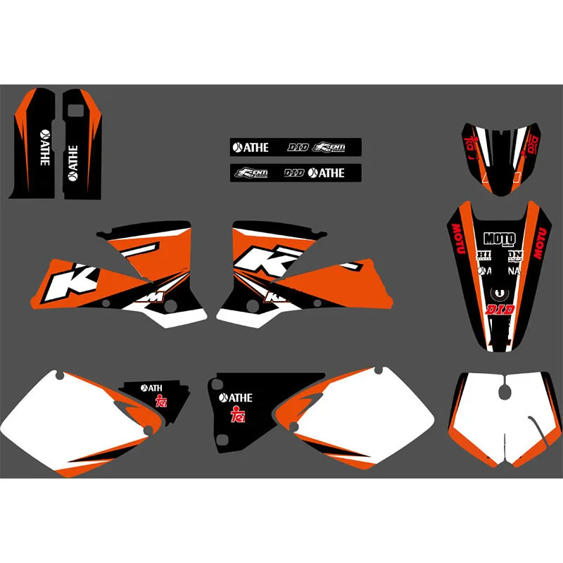 

SX MXC Motorcycle Parts Protection Emblems Decals & Stickers FOR KTM SX MXC 125/250/380 /400/520 1998 1999 2000 graphics