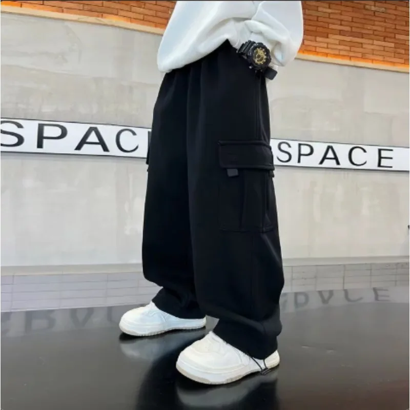 Spring Sweatpants Boys Casual Pants Autumn New Fashion Trousers Kids Loose Solid Work Trousers Children's Clothing