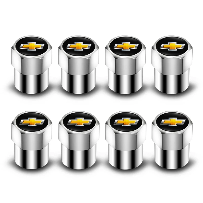 4 tapas de válvula de neumático para coche, estilo tuning, cubiertas antipolvo para Chevrolet Tracker, Optra, Lanos, SS, Sail, Corsa, Matiz, Avalanche, Onix