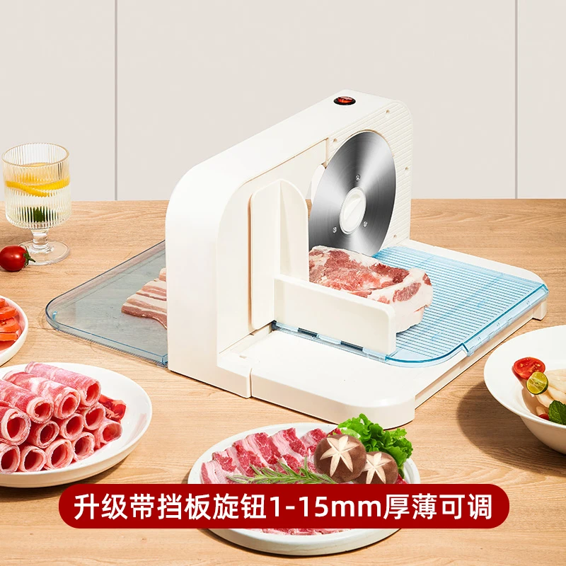 Electric mutton roll slicer for household and commercial use, beef, beef fat, frozen meat slicer