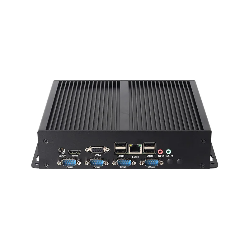Fanless Industrial Computer Mini PC Intel Core i5-3317U 4x COM RS232 8x USB WiFi Win7/10 Win XP Linux