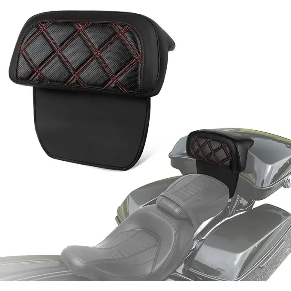 Motorcycle Chopped Backrest Pad Tour Pack Backrest Pad For Harley Touring CVO Touring Electra Glide Road Glide 2014-2023