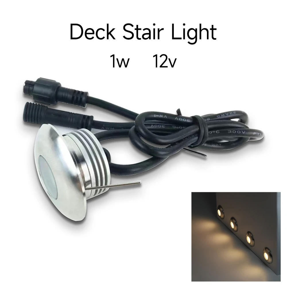 

LED Small Spot Wall Light 12V Outdoor Deck Light Recessed Garden Floor Path Lamp Walkways Courtyards Stairs Step Corner Lighting