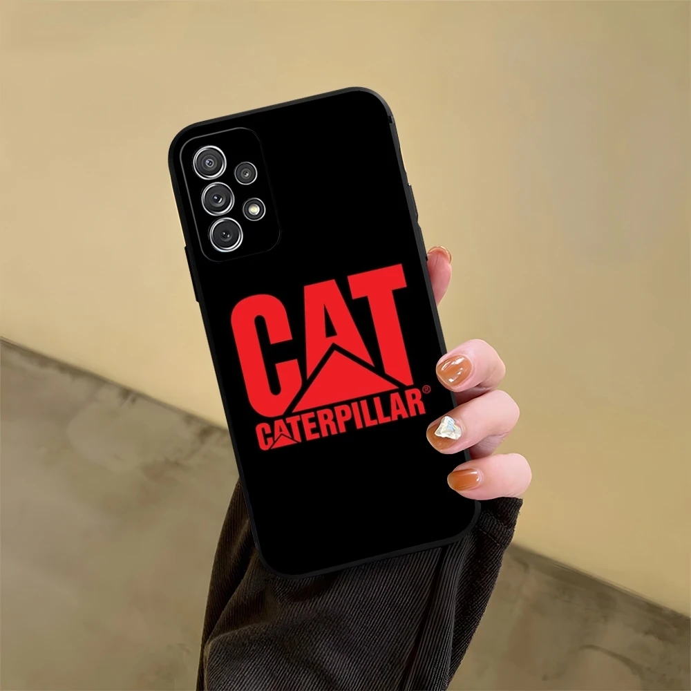 C-CaterpillarES Dozer Logo Phone Case for Samsung Galaxy S23 S24 S20 S21 S22 Ultra Fe Plus M54 A34 A54 A24 A52 A53 Coque