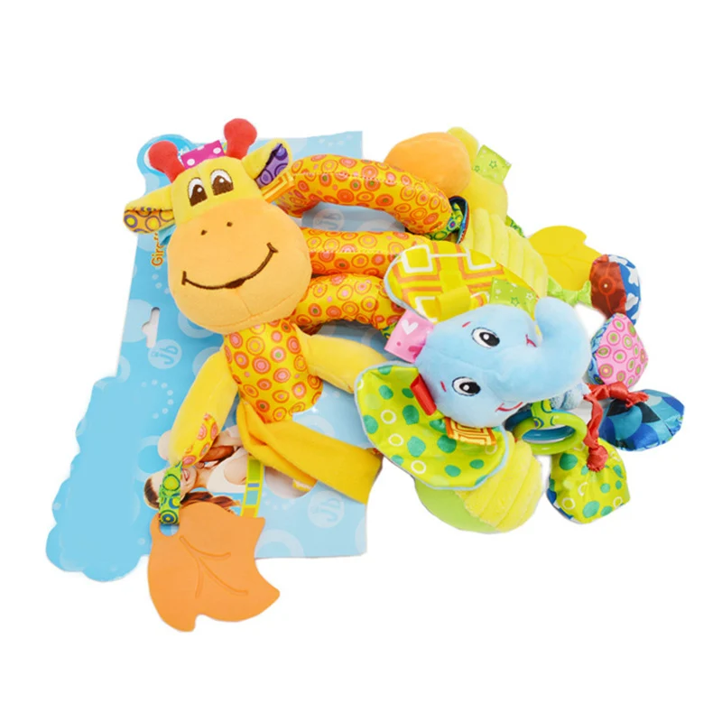 Poupée de dessin animé chant autour du lit, jouets d'activité suspendus, enveloppe en forme d'animal pour bébé