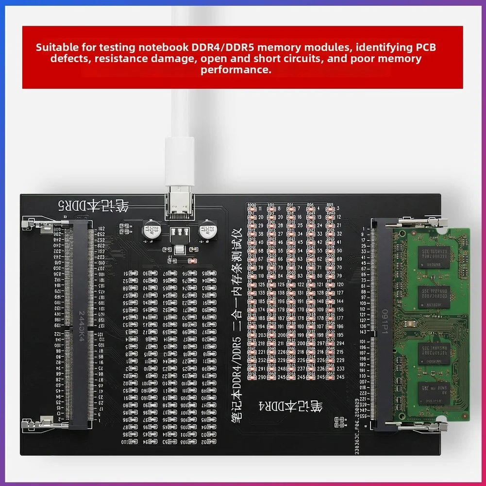 UsB Powered DDR4 DDR5 Laptop Memory Diagnostic Tool For PCB Fault Detection And Short Circuit Testing Equipment Tool Accessory