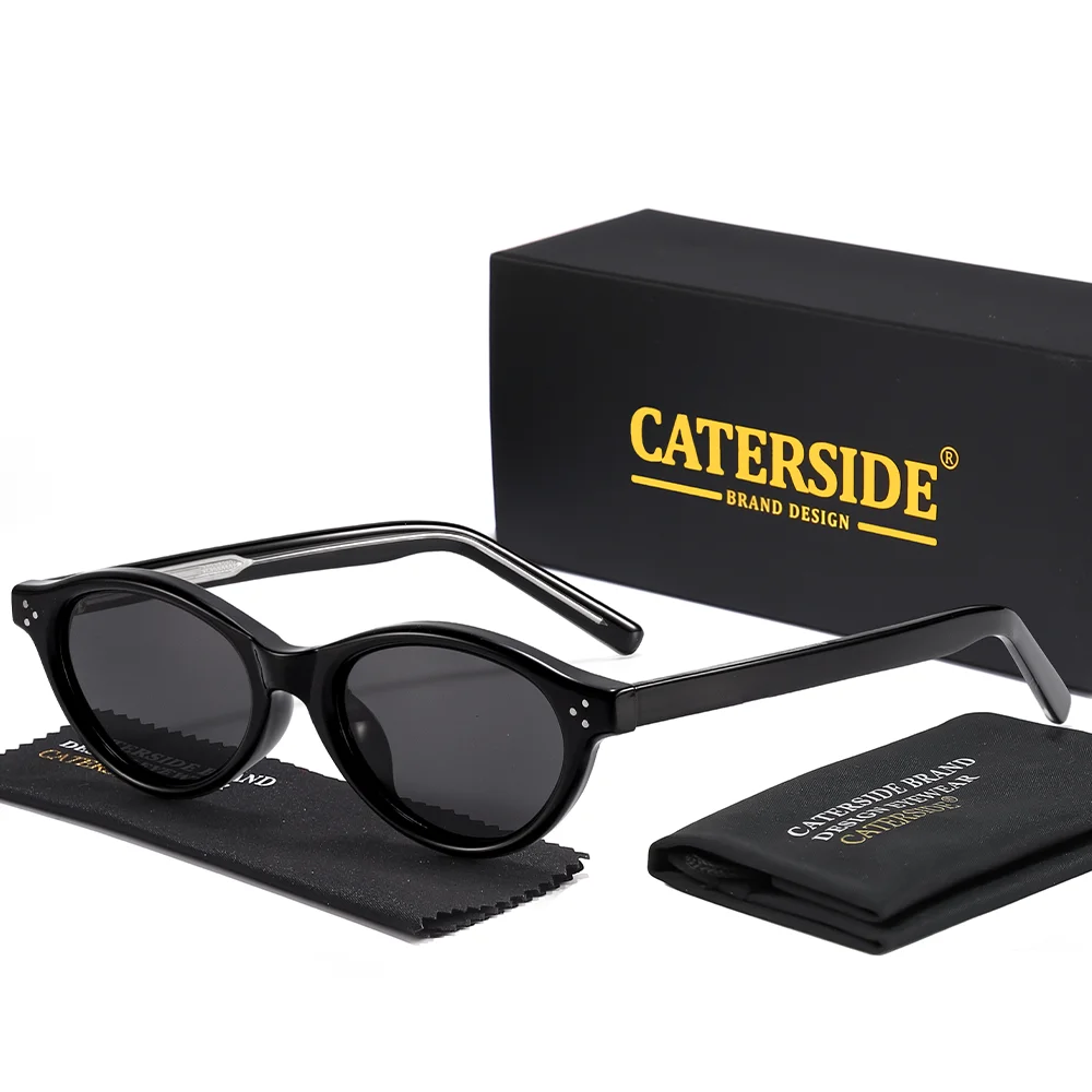 CATERSIDE Neue Modische Polarisierte Sonnenbrille für Herren, Tr-90 Ovale Sonnenbrille für Damen, Outdoor- und Reisebrille im Cat-Eye-Stil, UV400-Schutz – Detail 13