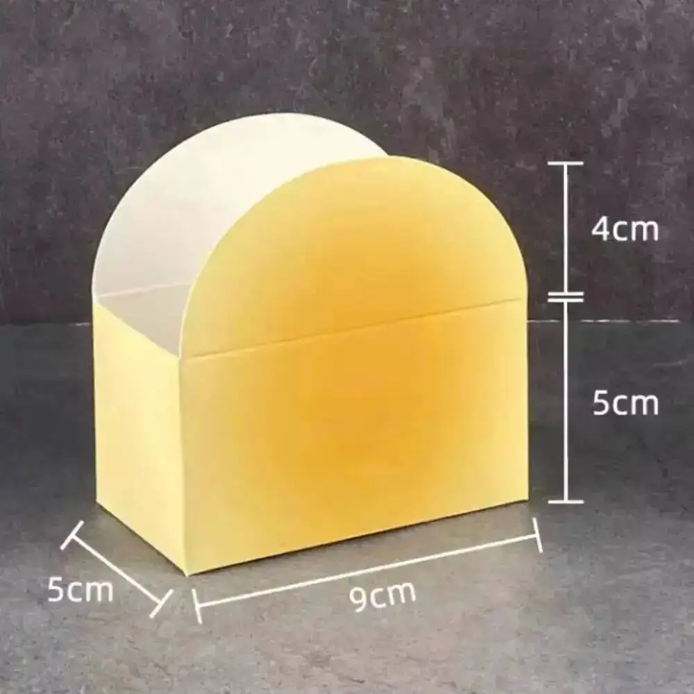 Croissant-Sandwich-Box Kraftpapier Backwaren Brot Donut Verpackungsbox für Bäckerei Frühstück Mittagessen Zubehör 50 Stück/Los – Detail 2