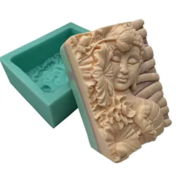 Sleeping Buddha Silicone Mold for Soap , Fregrance Candle Wax, Aroma Plaster Resin Decorations Molds