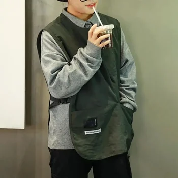 얼룩 방지 요리 앞치마, 주머니가 있는 방수 나일론 앞치마, 주방 공예, 얼룩 방지 조끼, 단색 도장용