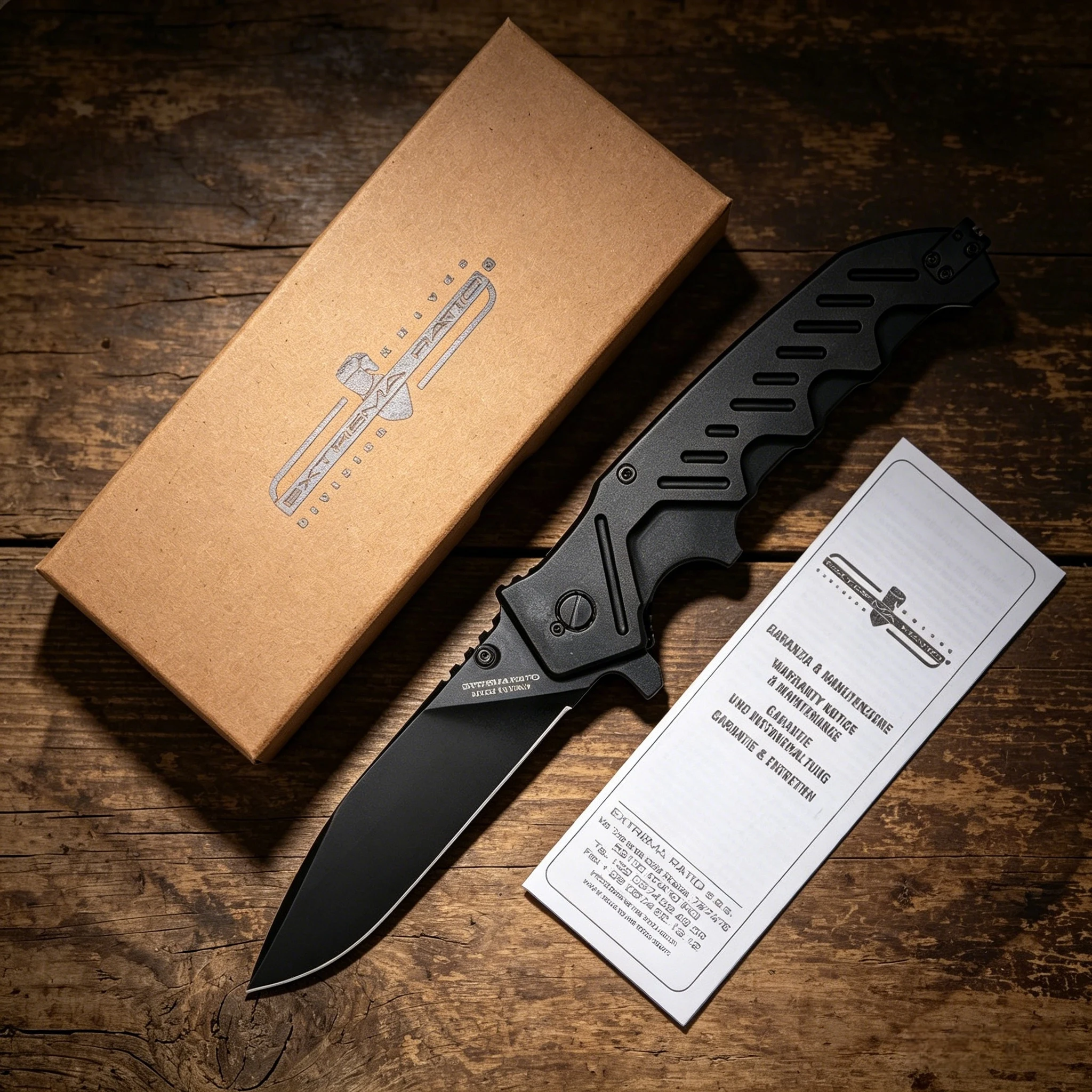 Extrema Ratio - Multi-functional camping folding knife, made of N690 steel, emergency window-breaking tool and fruit knife