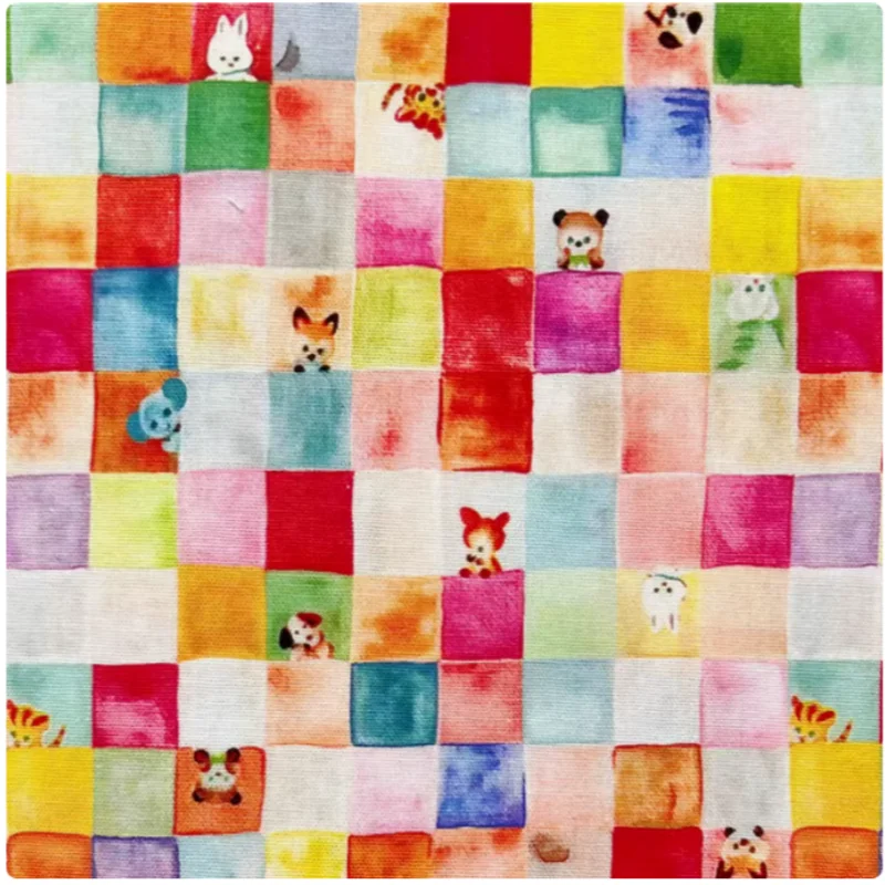 

Little Animal Print Pure Cotton Fabric, Handmade DIY Garment, Dress, Bag Sewing Tissue, M50