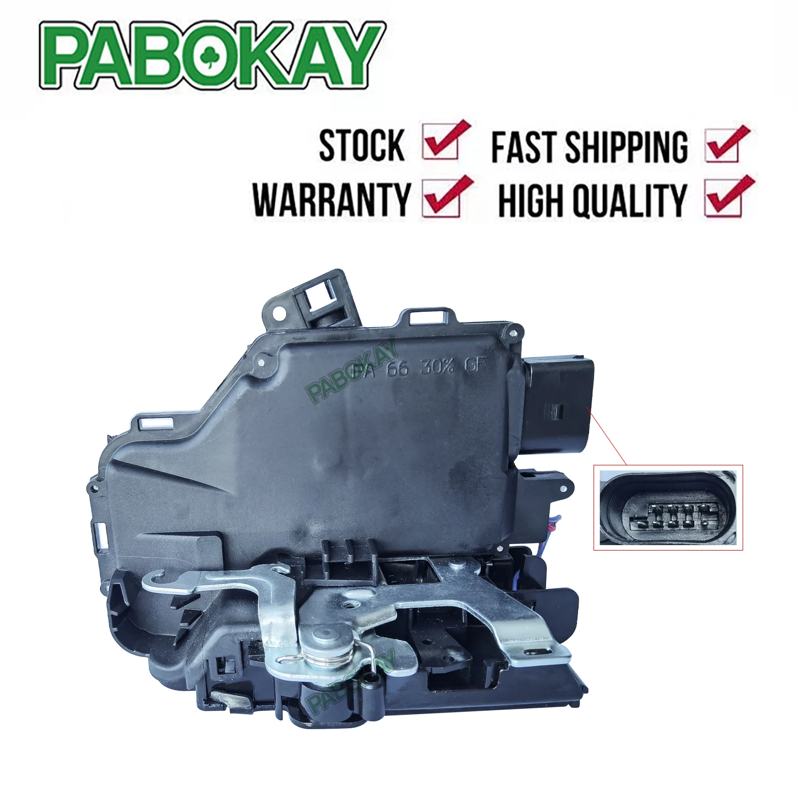 

Для Audi TT Quattro 9-контактный привод дверного замка переднего правого пассажира 8N1837016B 8N1837016 8N1837016D