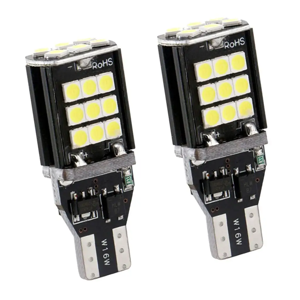 Aluminum Alloy High Power LED Bulbs T20 7440 Replacement for Car Rear Fog Lamp Reverse Light