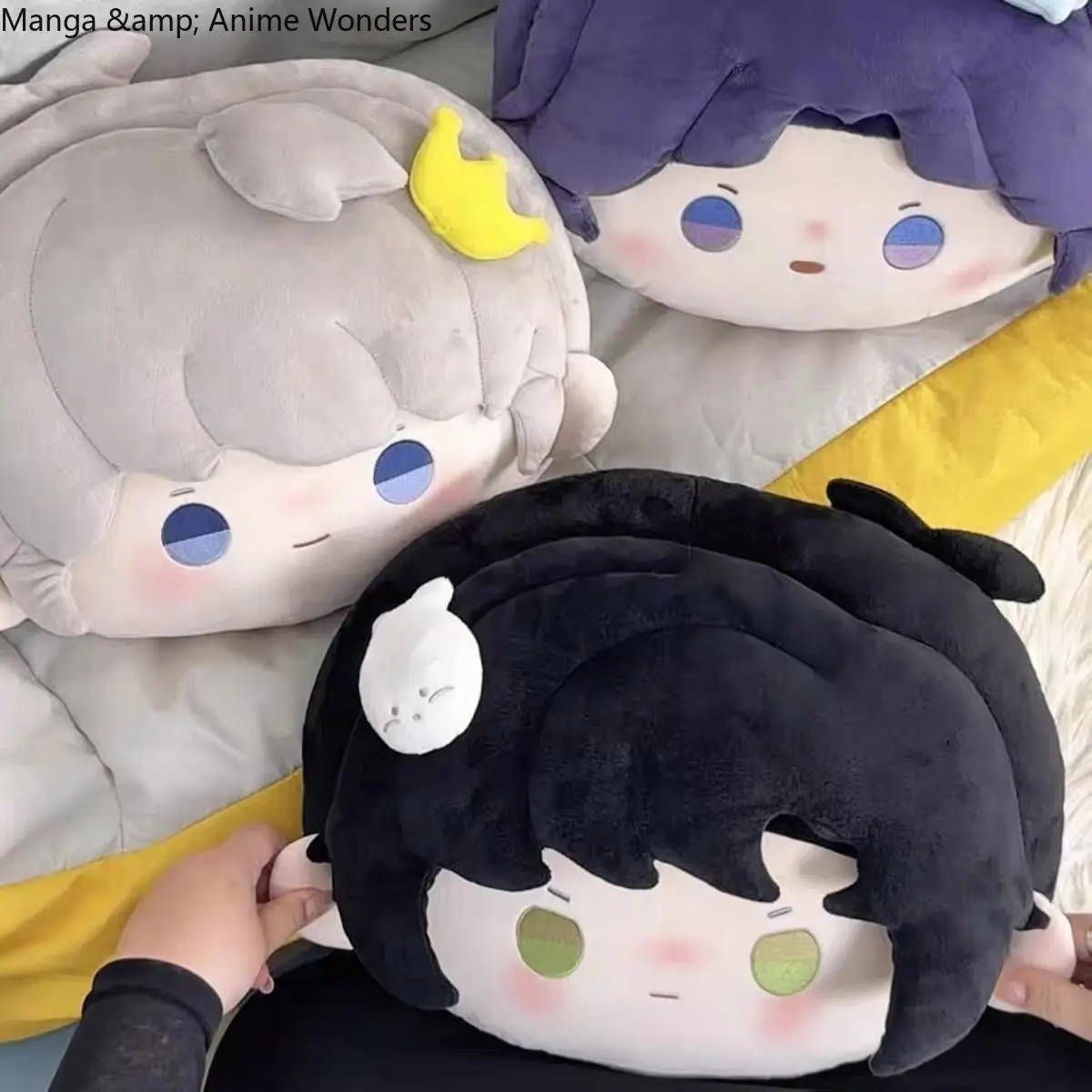 Anime Caleb Love and Deepspace Sylus Rafayel Zayne Xavier Big Head Pillows Sleeping Mats Plushies Idol Cushion Cartoon Pillow