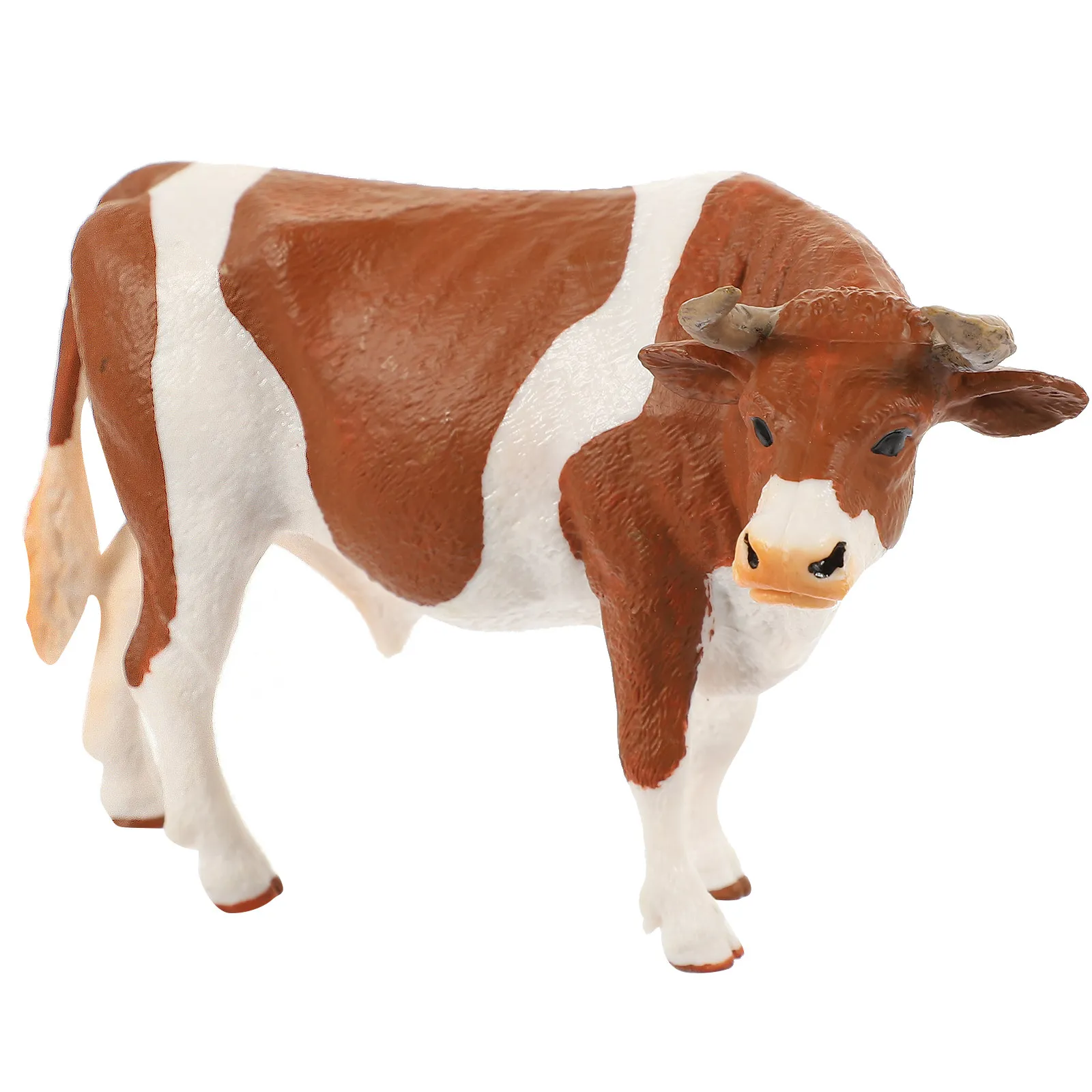 PVC Cow Statues Lawn Decor Cartoon Figurines Plastic Animals Dairy Decors Dairy Cow Figurines Teaching Aids Miniature