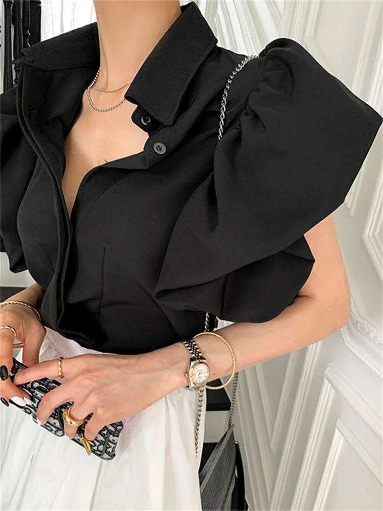 

Summer Women Blouse Spring Shirt Female Woman Blouse Maxi Blusas Chiffon Casual Elegant Vintage Long Sleeve Oversize Loose White