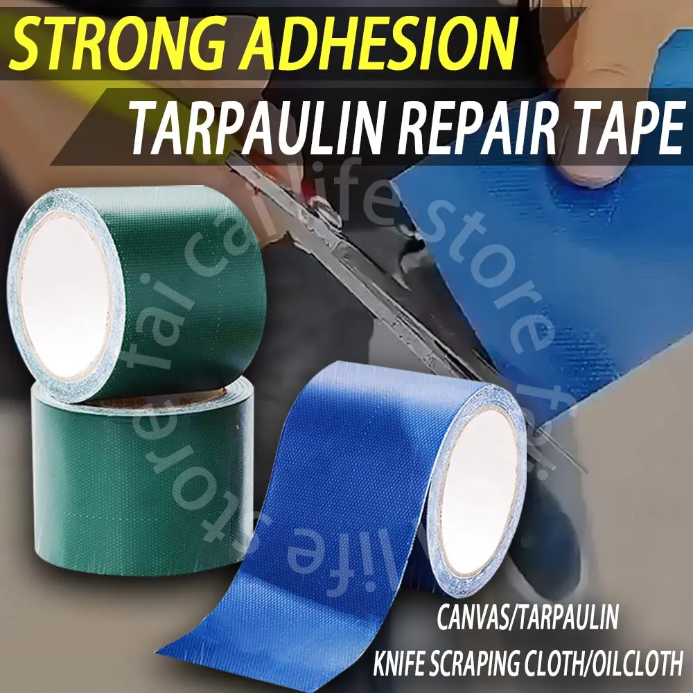 

Self adhesive canopy tape tent leak proof truck canopy cloth repair rainproof waterproof fiber cloth PVC canopy cloth repair