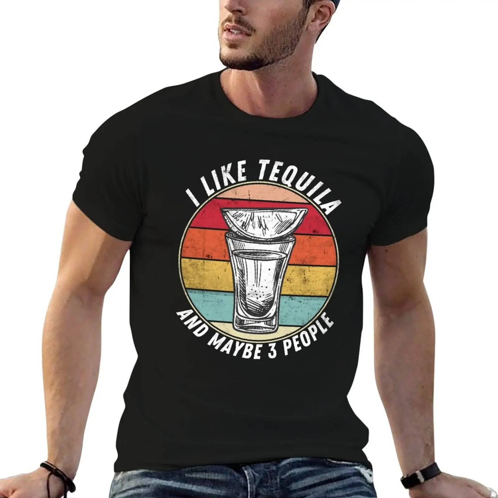

I Like Tequila And Maybe 3 People T-Shirt t shirt for man t shirt man luxury T-Shirt