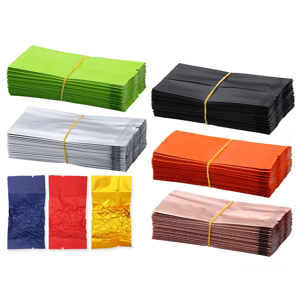 Tea Coffee Biscuit Damp-proof Heat Sealing Bags Thick Vacuum Aluminum Foil Hotseal Bag Small Inner Pocket Split Sample Package
