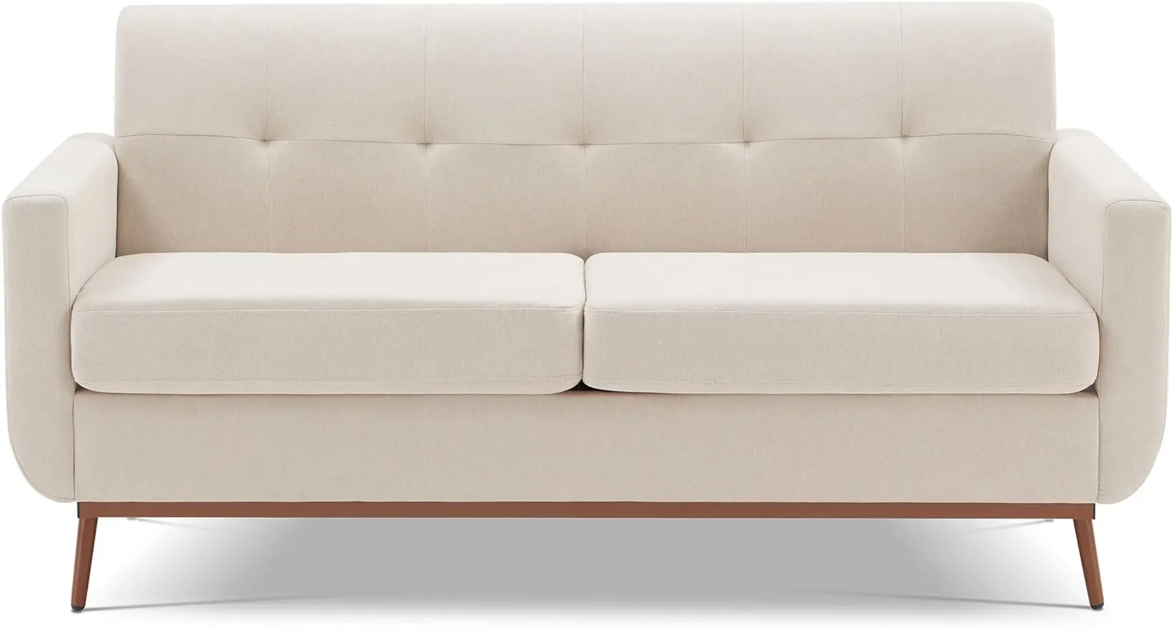 

65" Loveseat Sofa, Mid Century Modern Love Seat Couches for Living Room, Comfy Upholstered Sofa Couch for Bedroom, Tufted Design