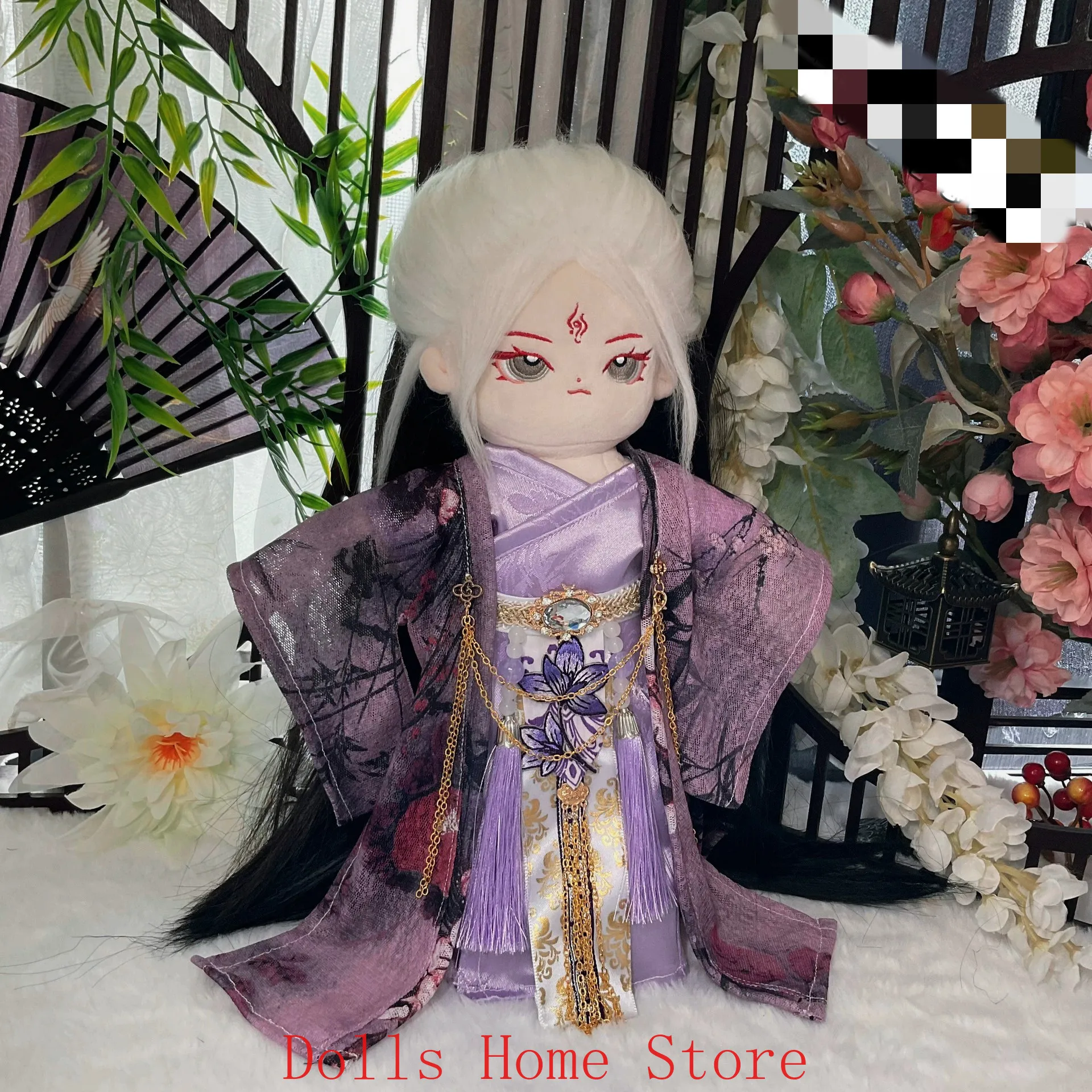 

Одежда 20 см 30 см, красивый винтажный древний фиолетовый костюм принца Эрла, мягкие плюшевые костюмы, одежда для тела, платье в стиле аниме 2025