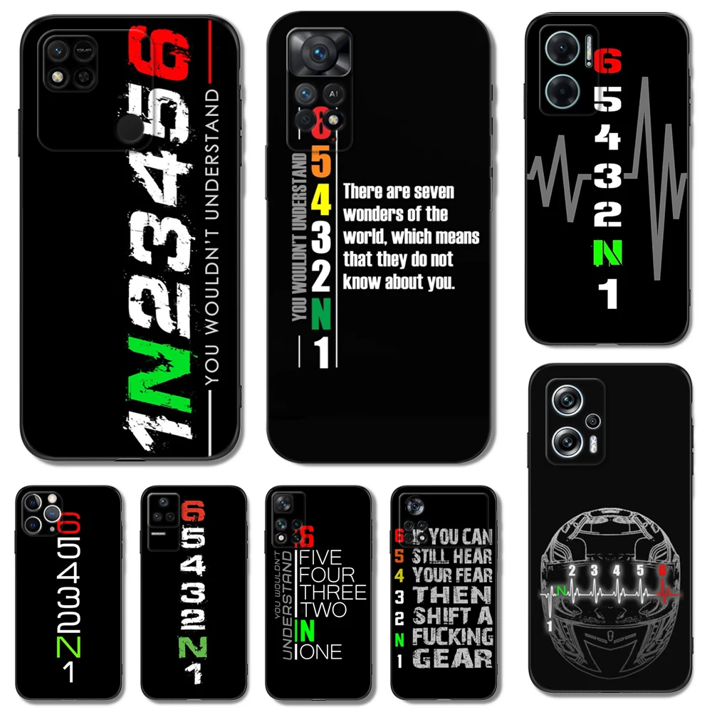 Black Tpu Case For Xiaomi 12 12T lite S X 11lite NE 11i 11T Pro Redmi 10 10A 10C 4G 5G 1N23456 Motorcycle Design