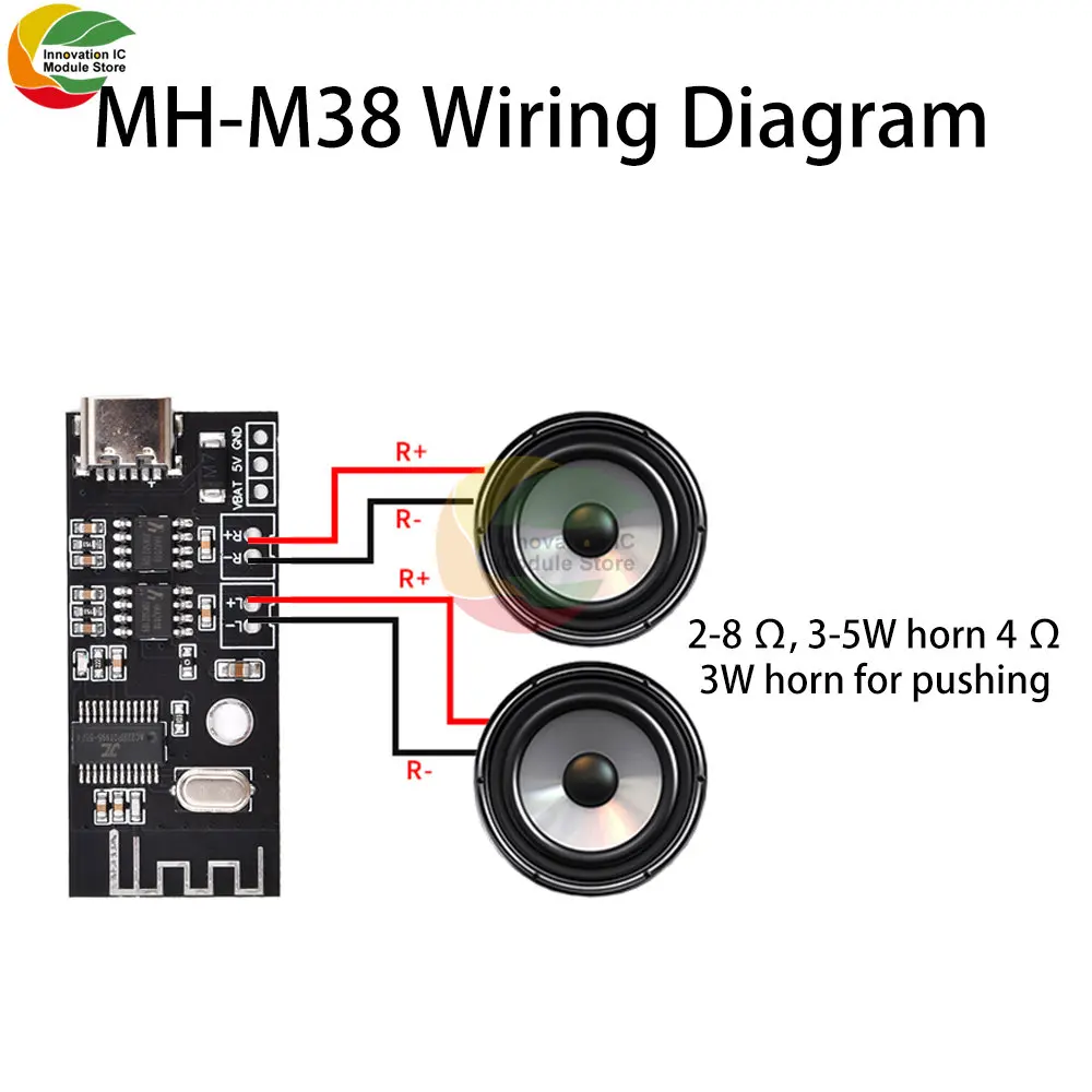 MH-MX38 MH-MX28 MP3 Decoder Board Wireless Bluetooth 4.2/5.0 Audio Module Verlustfreie Stereo DIY Retrofit Lautsprecher HIFI