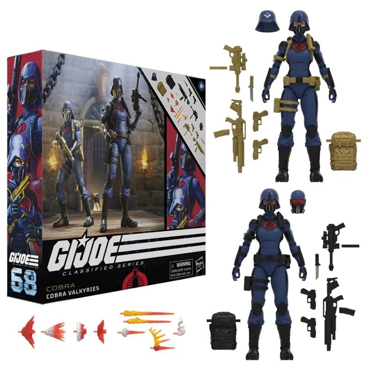 

G.i.joe Special Forces Cobra Female Soldier Double Set 6 Inch Action Figure Model Toy Statue Model Desktop Collection Gift