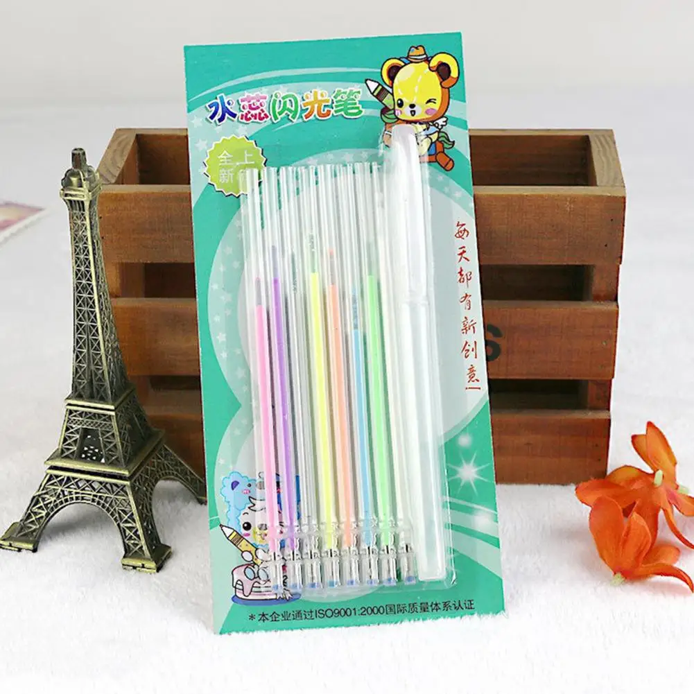 Juego de rotuladores para bocetos, marcadores de Arte de larga duración, bolígrafo de escritura suave, bolígrafo de Gel de pintura blanca, suministros para estudiantes, 1 Juego