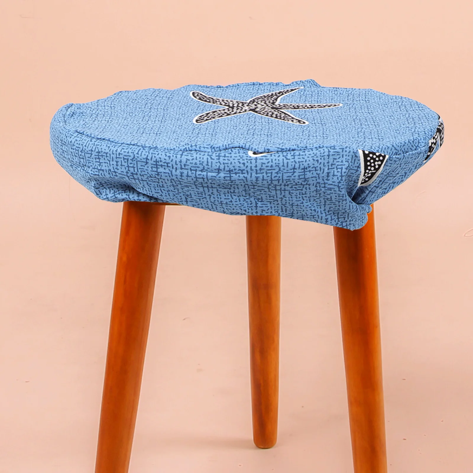 

2Pcs Round Chair Seat Cover Bar Stool Protector Elastic Stretch Floral Pattern Chair Cushion Removable Easy Clean