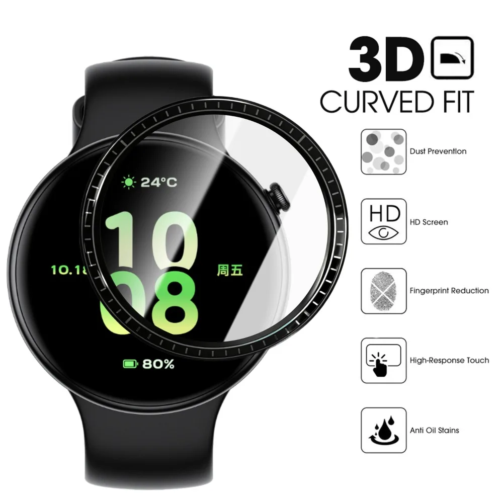 3D Curved Screen Protector for Honor Watch Fit Vitaly Edition Soft Protective Film for Honor Watch Fit Elegant Edition Not Glass