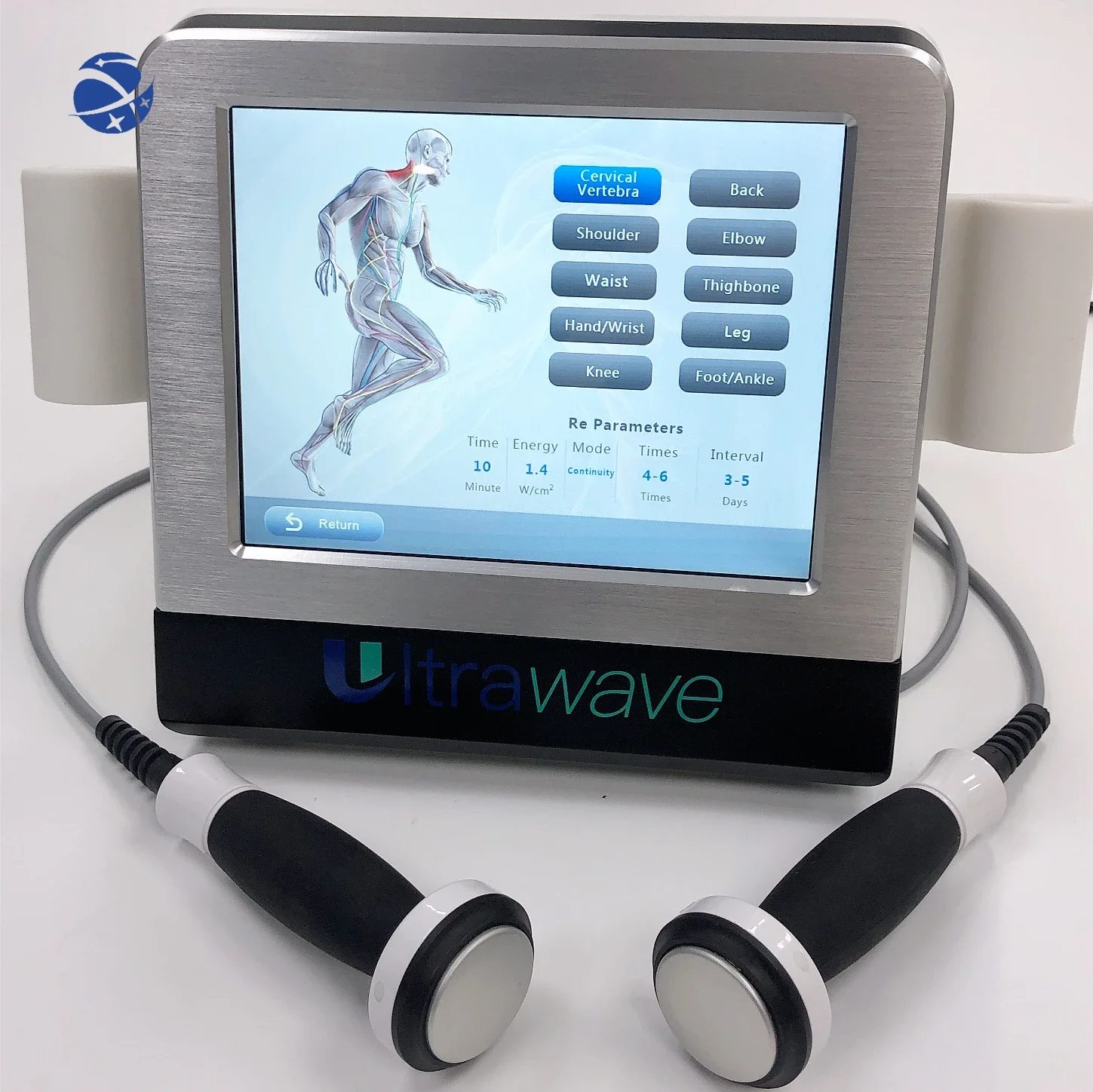 

Ultrasound Therapy Machine 1 mhz and 3 mhz Physiotherapy Pain Relief Dual Handle Ultrawave Machine