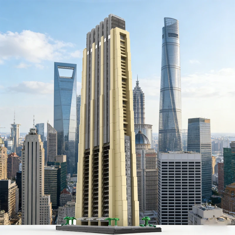 NEW 2474Parts Modern Urban High Rise Skyscraper MOC Model Custom Building Blocks DIY Architecture Toy For Birthday Festival Gift