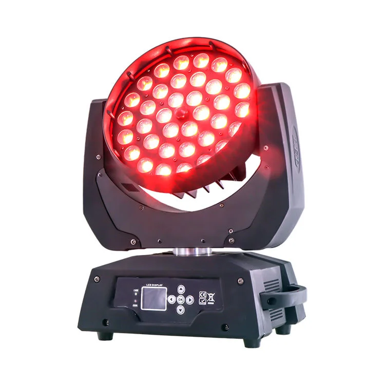 36pcs 4 in 1 Dye Par Light RGB DMX Wash Zoom Moving Head Light for Club Dj Lighting