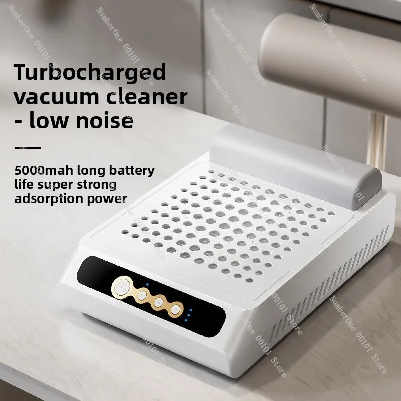 Portable nail cleaner: wireless power storage design, perfect adsorption of nail dust