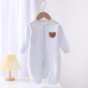 Macacão recém-nascido, macacão de bebê, roupas de criança, infantil infantil, roupas de lazer, meninas e meninos, algodão, outono, primavera 10 principais vendas roupa de principe para bebe - №10