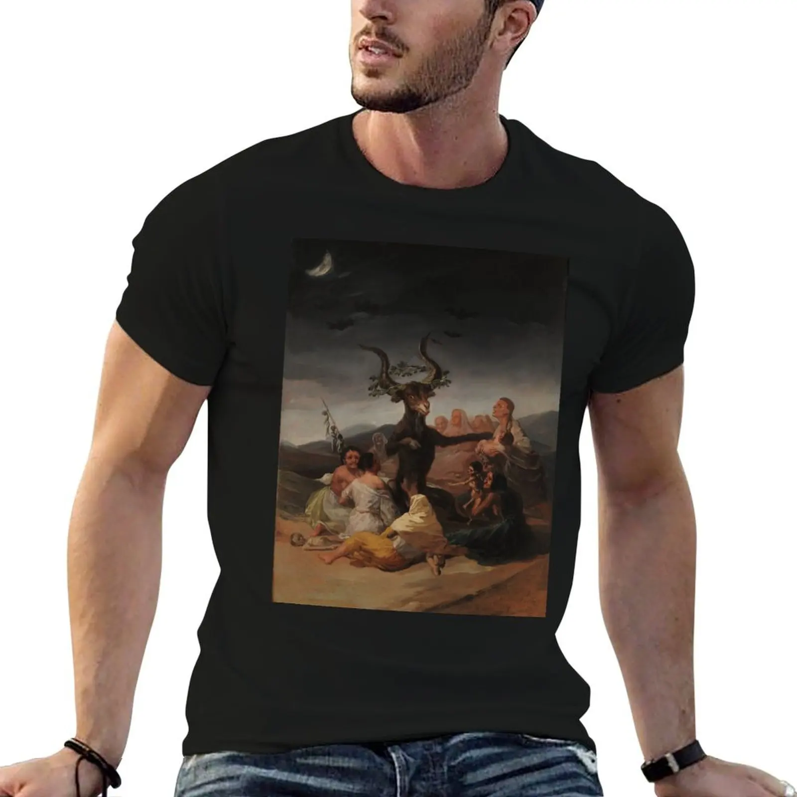 

Goya - Witches' Sabbath (Unedited Version)- BigArt T-Shirt t shirt man cotton g man t shirts for men T-Shirt
