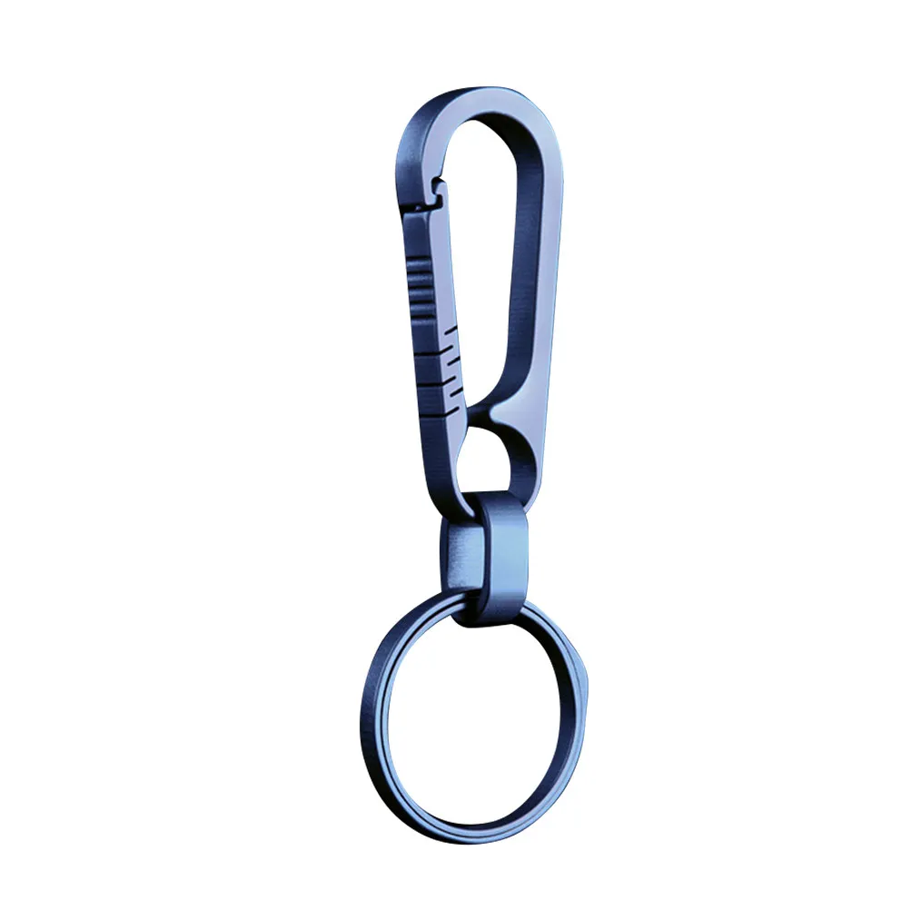 

Tc4 Titanium Alloy Keychain Car Waist Backpack Hanging Buckle Full Cnc Machined Lightweight Strong Corrosion Resistant Easy