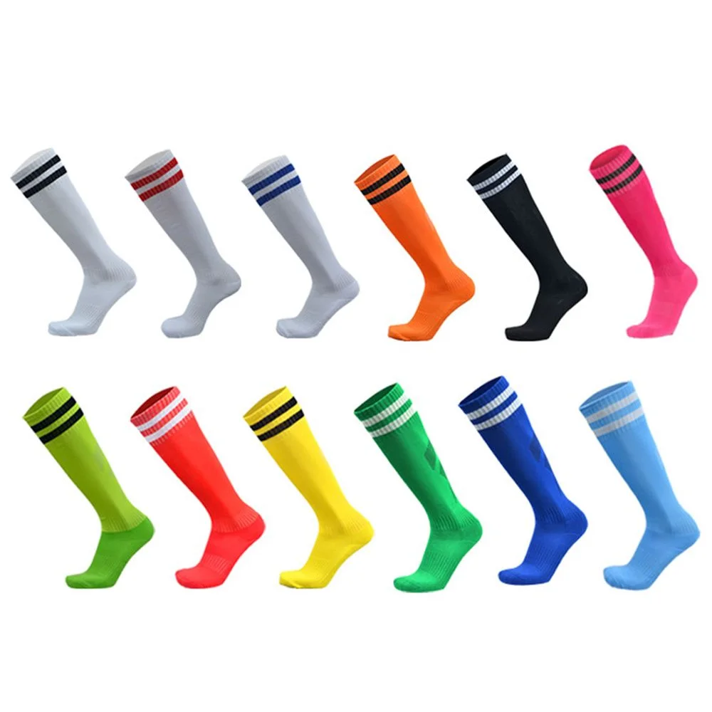 Soccer Socks Kid Boys Girls Training Cotton Knee High Sock Team Football Thick Outdoor Sport Running Hiking Tennis Jogging