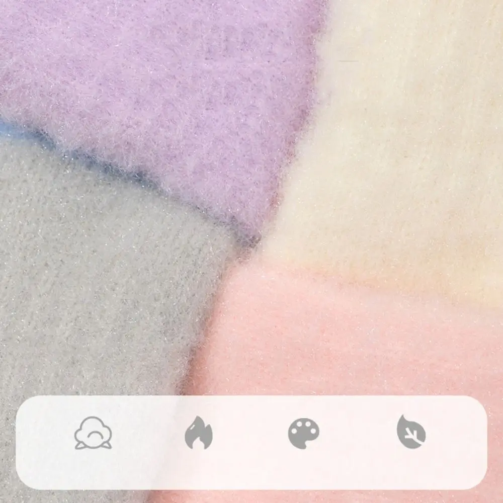 Guantes bonitos y gruesos de felpa para niños, manoplas peludas con dedos completos y pata de gato, guantes granizados para niñas de 4 a 8 años