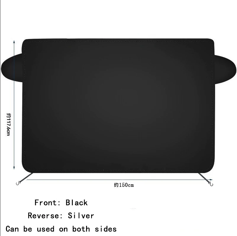 Car Front Windshield, anti Snow and Sun Protection in Summer and Winter, Car Sunshade Cover, Both Positive and Negative