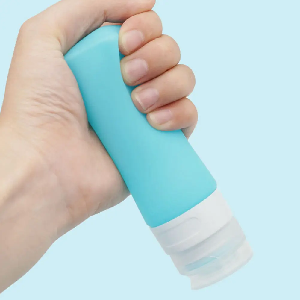 여행용 병 세면 용품 세트 실리콘 별도 용기 리필 가능 휴대용 압착 병 샴푸 컨디셔너 보관