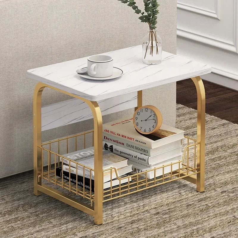 Modern Sofa Side Cabinet Bedroom Bedside Creative Storage Small Table Living Room Corner Simple Side Table 2/3 Layers